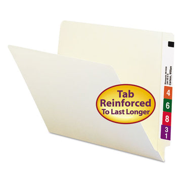 Smead® Heavyweight Manila End Tab Folders, 9" Front, Straight Tab, Letter Size, 100-box freeshipping - TVN Wholesale